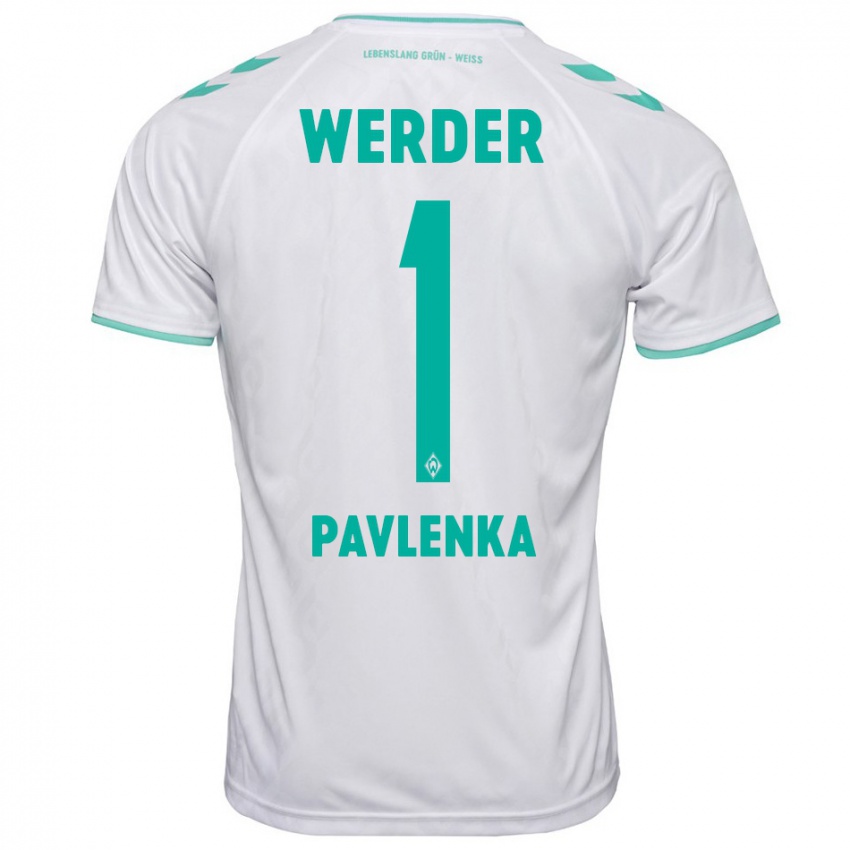 Dames Jiri Pavlenka #1 Wit Uitshirt Uittenue 2023/24 T-Shirt