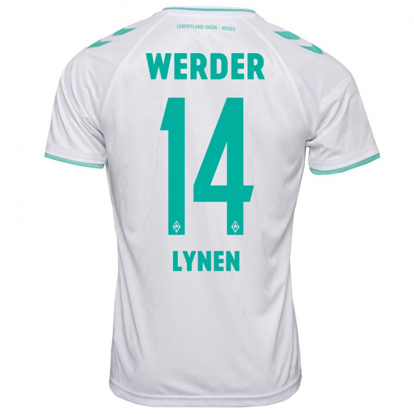 Dames Senne Lynen #14 Wit Uitshirt Uittenue 2023/24 T-Shirt