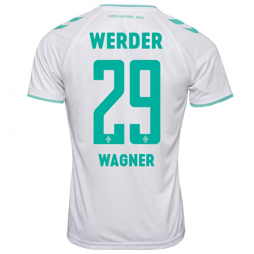 Dames Paul Wagner #29 Wit Uitshirt Uittenue 2023/24 T-Shirt