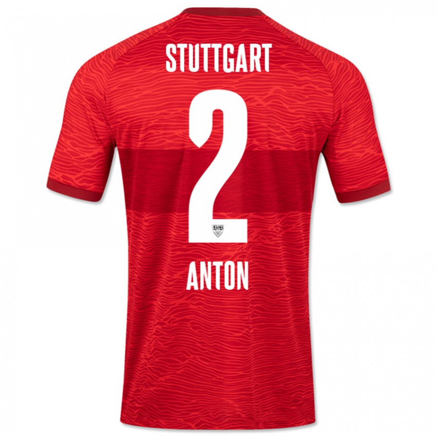 Dames Waldemar Anton #2 Rood Uitshirt Uittenue 2023/24 T-Shirt