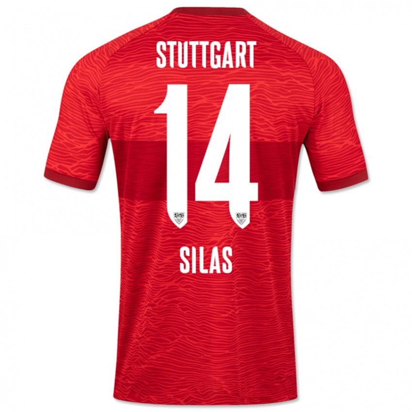 Dames Silas #14 Rood Uitshirt Uittenue 2023/24 T-Shirt