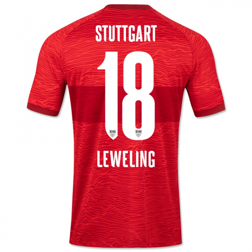 Dames Jamie Leweling #18 Rood Uitshirt Uittenue 2023/24 T-Shirt