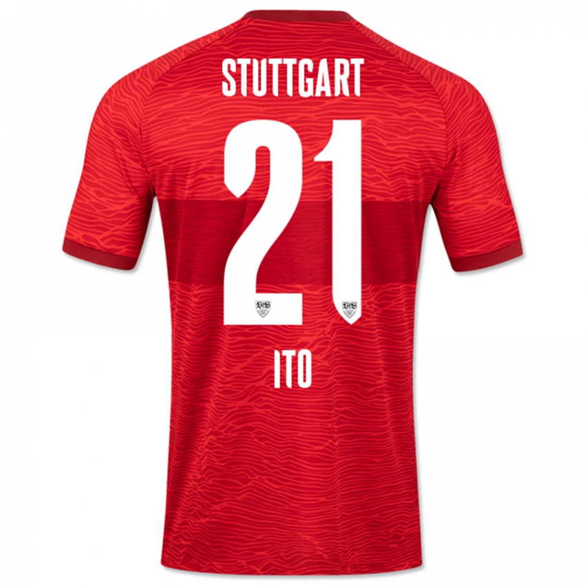 Dames Hiroki Ito #21 Rood Uitshirt Uittenue 2023/24 T-Shirt