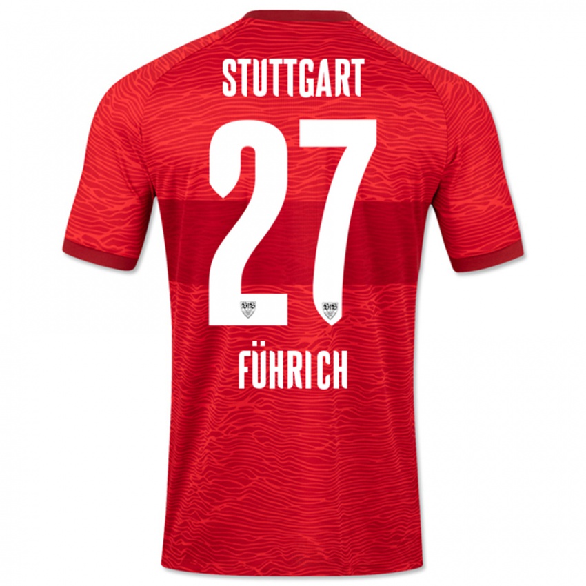 Dames Chris Führich #27 Rood Uitshirt Uittenue 2023/24 T-Shirt