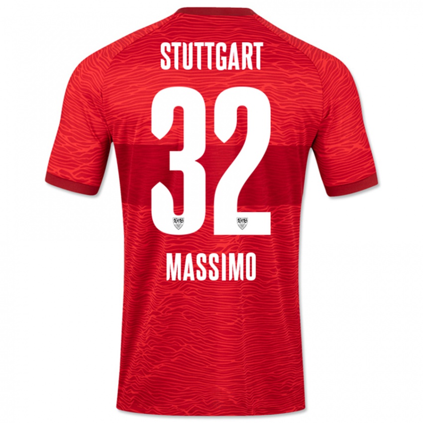 Dames Roberto Massimo #32 Rood Uitshirt Uittenue 2023/24 T-Shirt