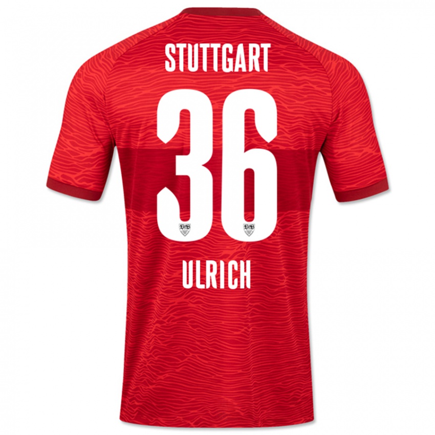 Dames Laurin Ulrich #36 Rood Uitshirt Uittenue 2023/24 T-Shirt