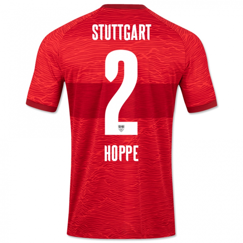 Dames Mattis Hoppe #2 Rood Uitshirt Uittenue 2023/24 T-Shirt