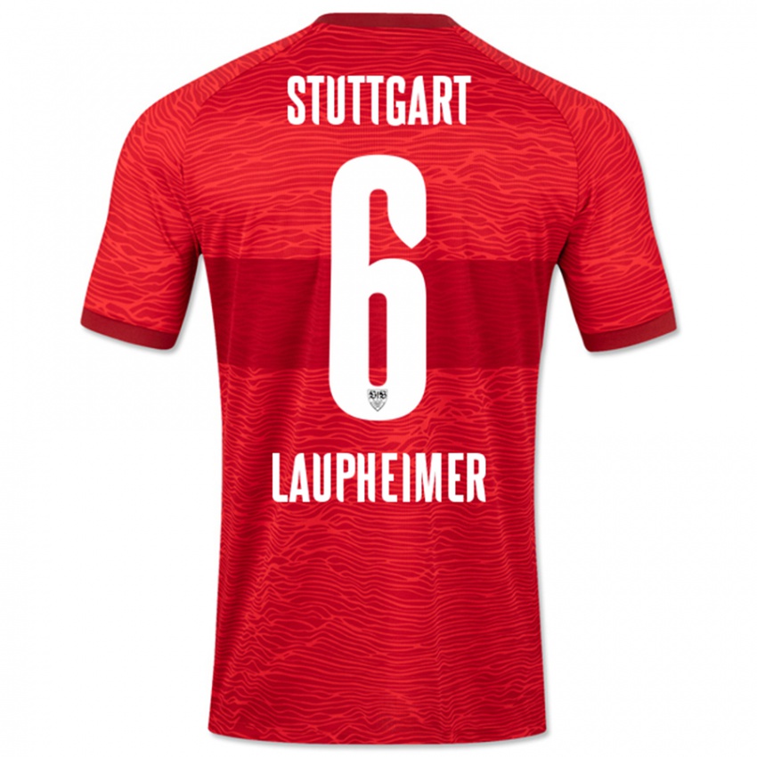 Dames Lukas Laupheimer #6 Rood Uitshirt Uittenue 2023/24 T-Shirt