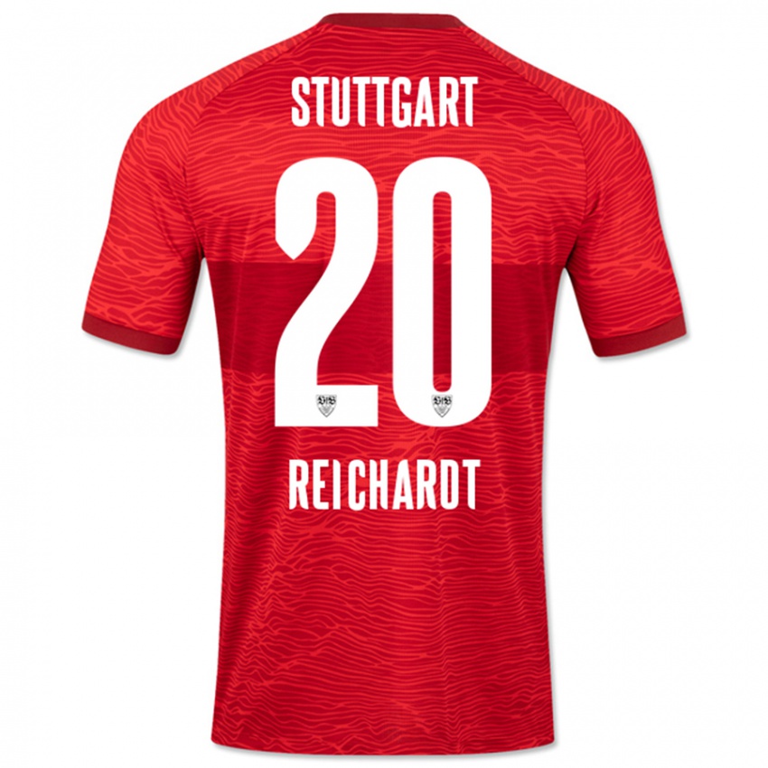 Dames Leon Reichardt #20 Rood Uitshirt Uittenue 2023/24 T-Shirt