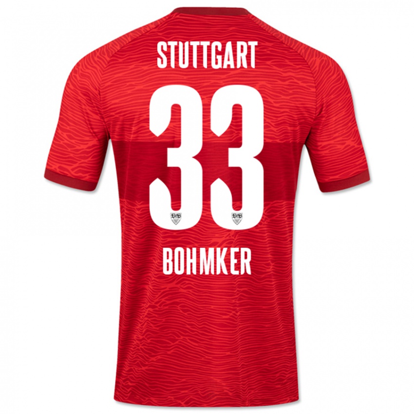 Dames Finn Böhmker #33 Rood Uitshirt Uittenue 2023/24 T-Shirt