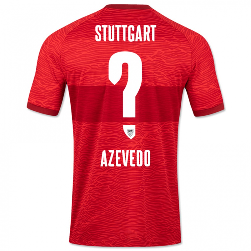 Dames Alexandre Azevedo #0 Rood Uitshirt Uittenue 2023/24 T-Shirt