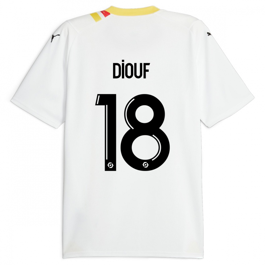 Dames Andy Diouf #18 Zwart Uitshirt Uittenue 2023/24 T-Shirt