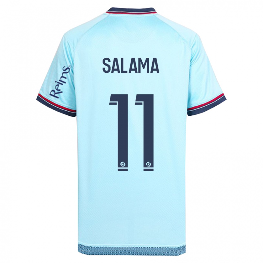 Dames Amine Salama #11 Hemelsblauw Uitshirt Uittenue 2023/24 T-Shirt