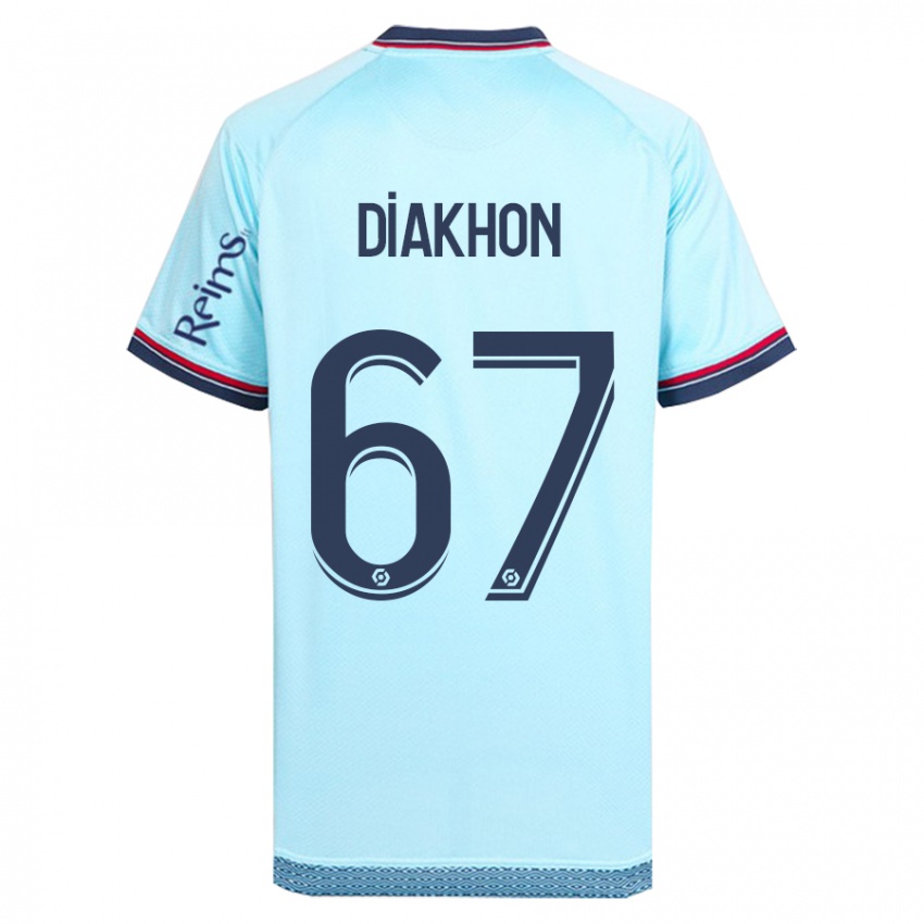 Dames Mamadou Diakhon #67 Hemelsblauw Uitshirt Uittenue 2023/24 T-Shirt