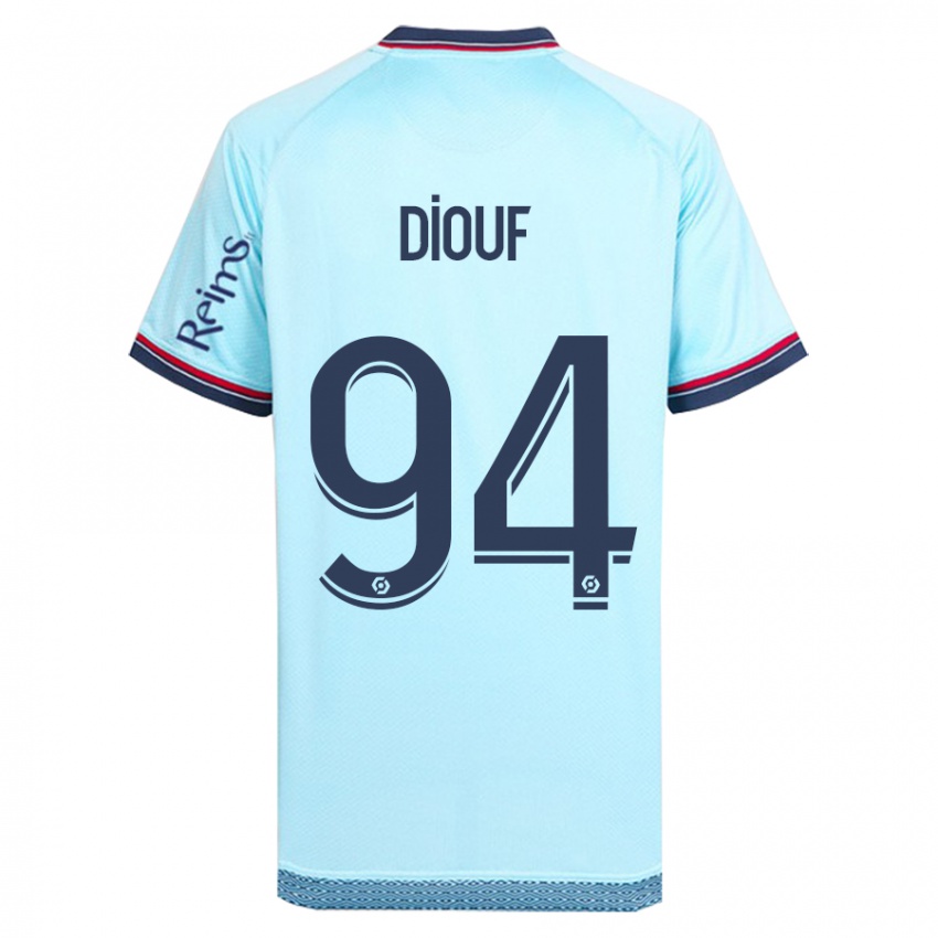 Dames Yehvann Diouf #94 Hemelsblauw Uitshirt Uittenue 2023/24 T-Shirt