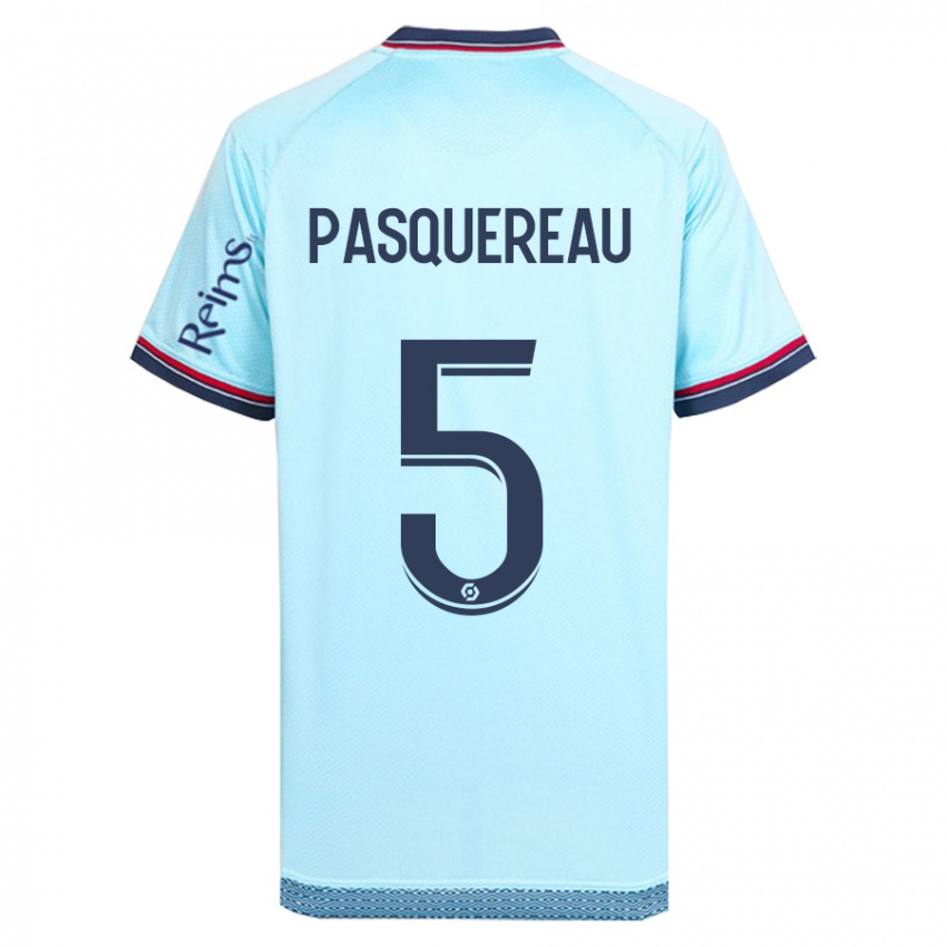 Dames Julie Pasquereau #5 Hemelsblauw Uitshirt Uittenue 2023/24 T-Shirt