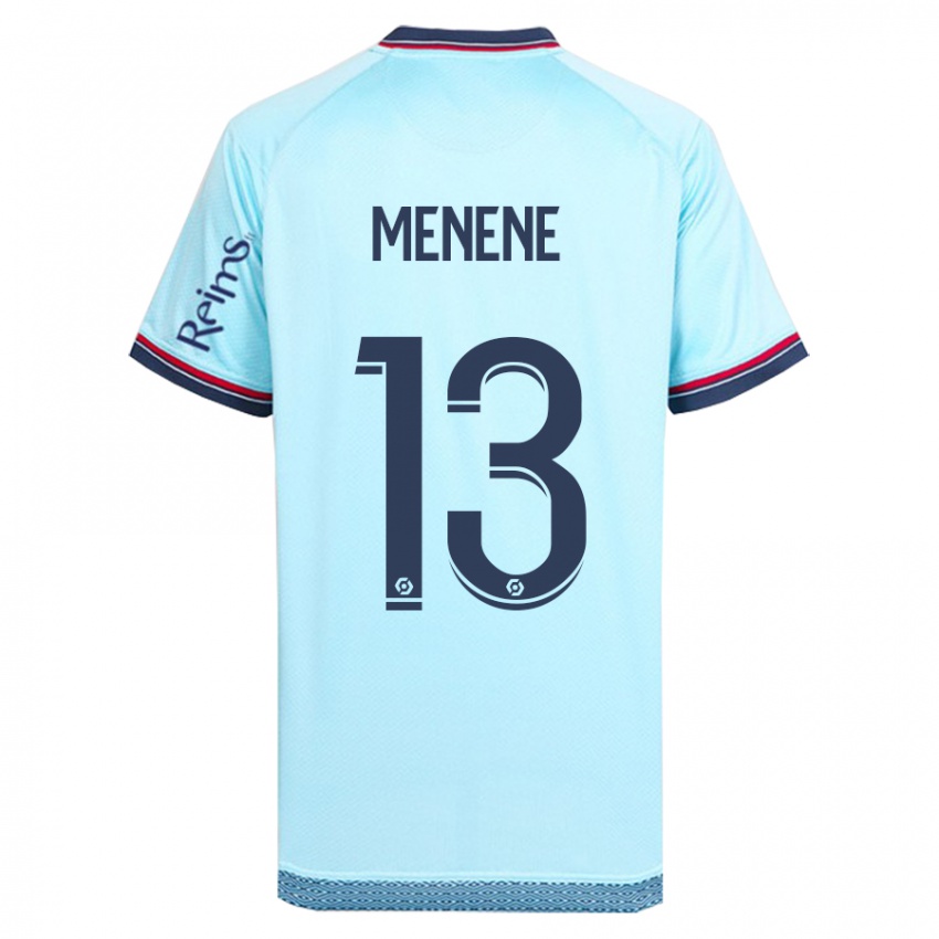 Dames Meyong Menene #13 Hemelsblauw Uitshirt Uittenue 2023/24 T-Shirt