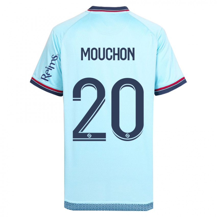 Dames Noemie Mouchon #20 Hemelsblauw Uitshirt Uittenue 2023/24 T-Shirt