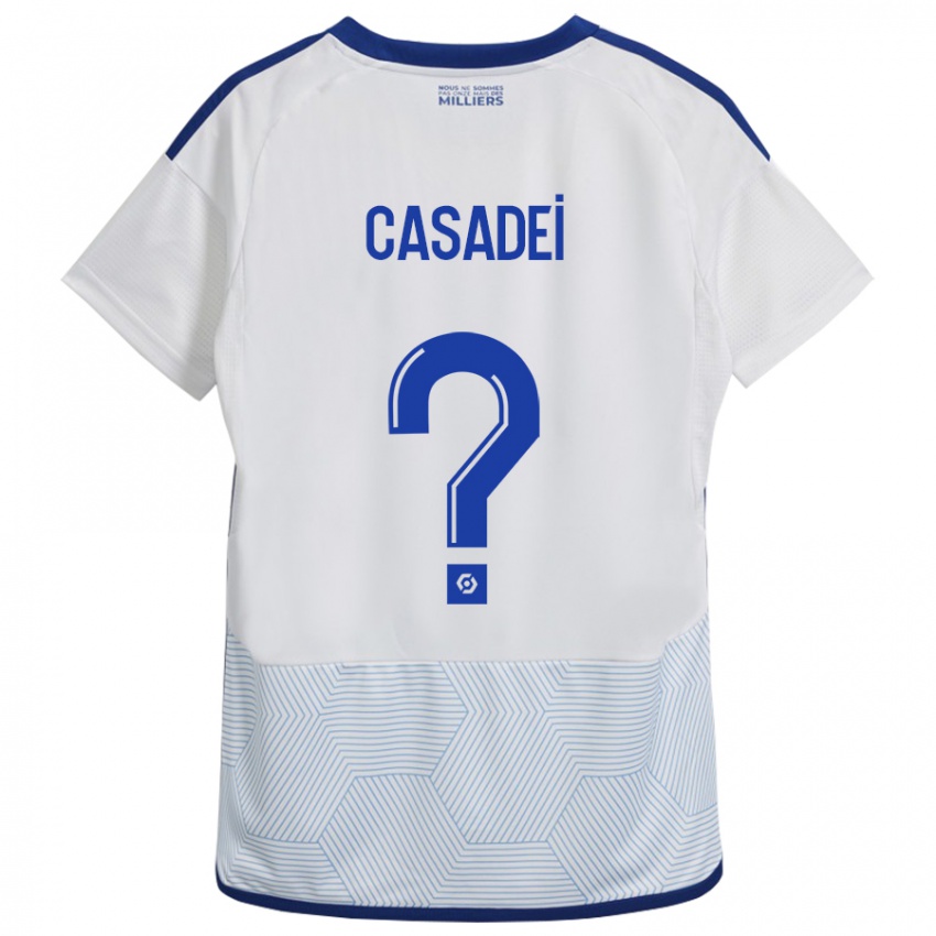 Dames Alexis Casadei #0 Wit Uitshirt Uittenue 2023/24 T-Shirt