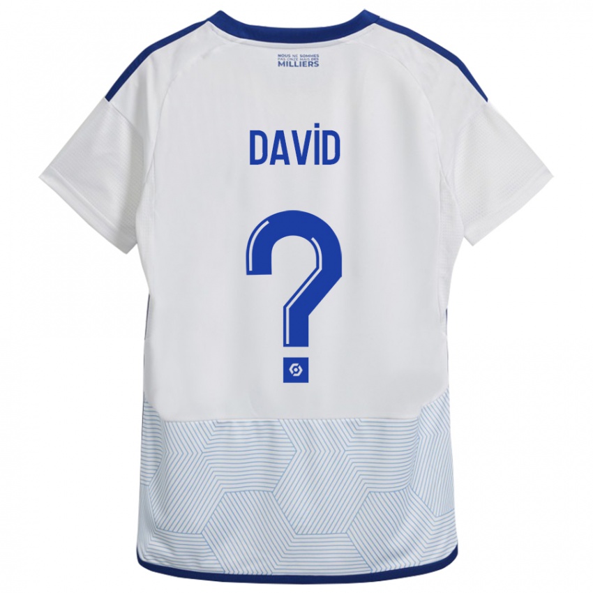 Dames David #0 Wit Uitshirt Uittenue 2023/24 T-Shirt