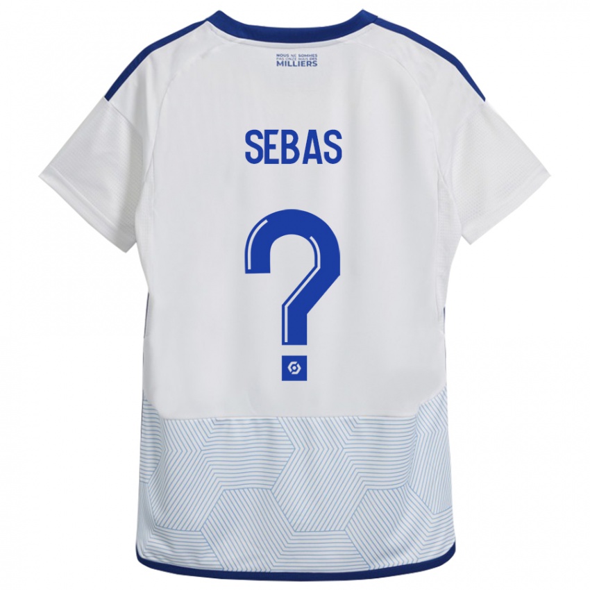 Dames Jérémy Sebas #0 Wit Uitshirt Uittenue 2023/24 T-Shirt