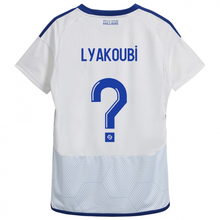 Dames Oussama Lyakoubi #0 Wit Uitshirt Uittenue 2023/24 T-Shirt