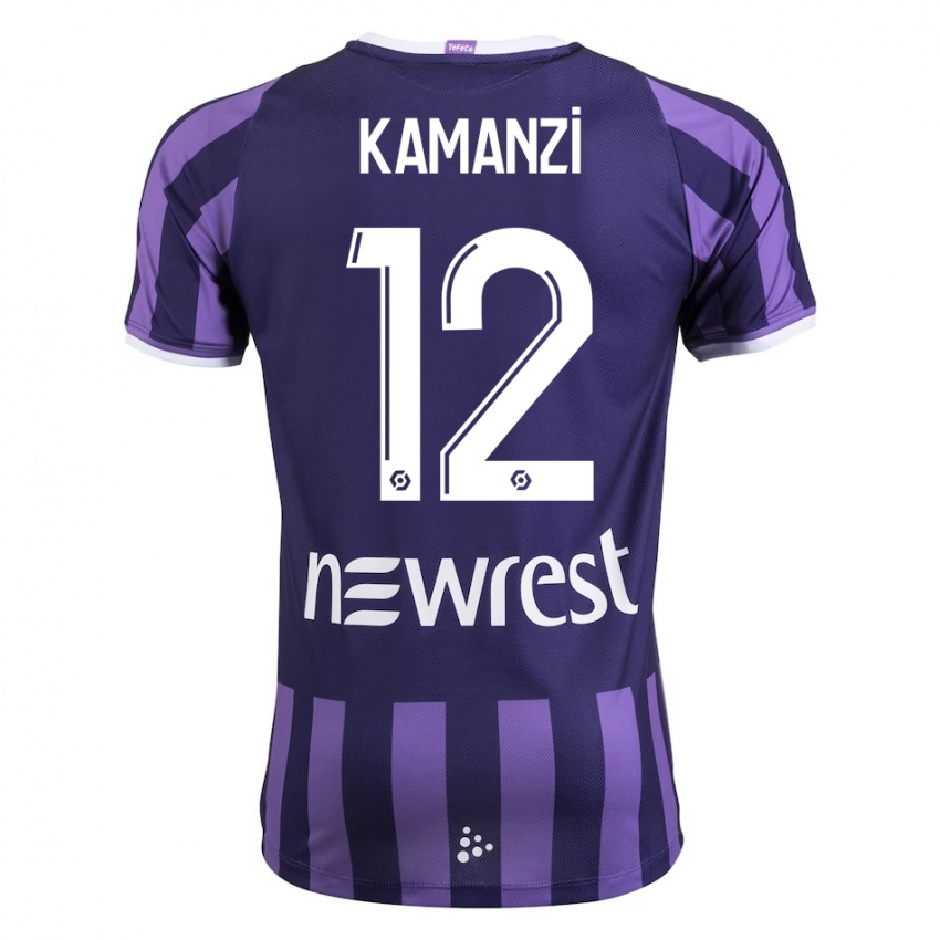 Dames Warren Kamanzi #12 Paars Uitshirt Uittenue 2023/24 T-Shirt