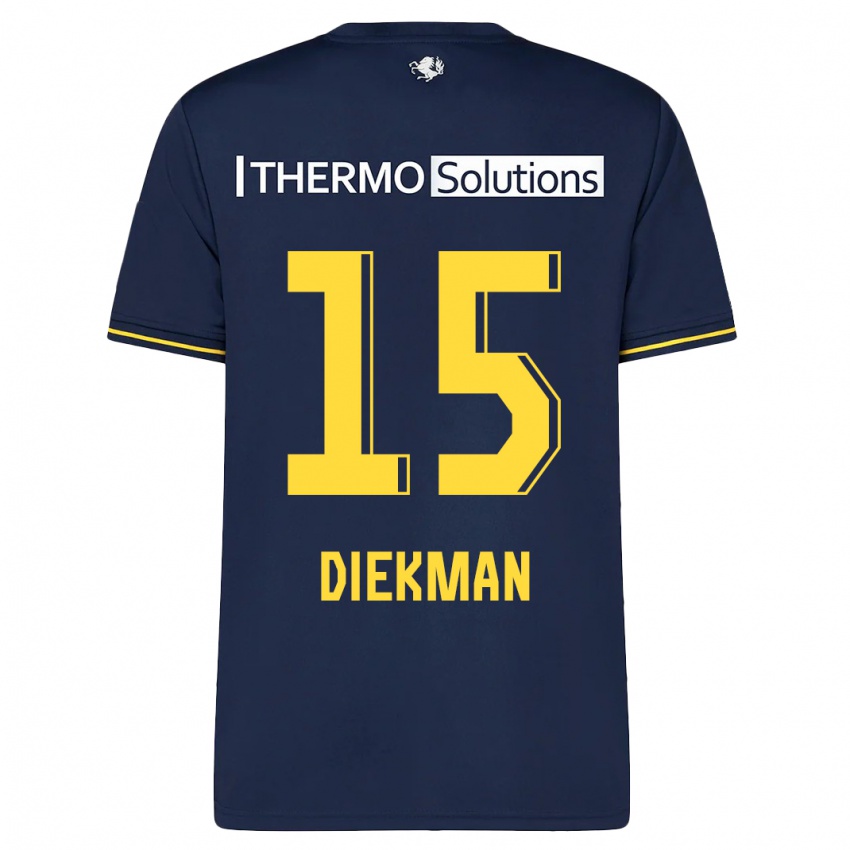 Dames Jill Diekman #15 Marine Uitshirt Uittenue 2023/24 T-Shirt