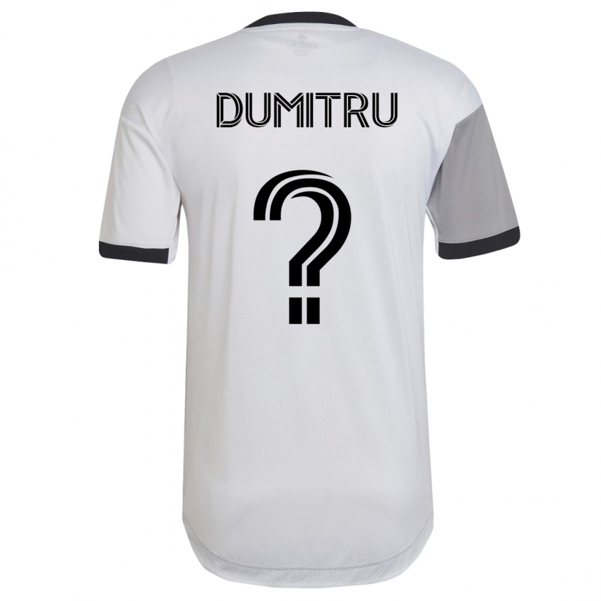 Dames Andrei Dumitru #0 Wit Uitshirt Uittenue 2023/24 T-Shirt