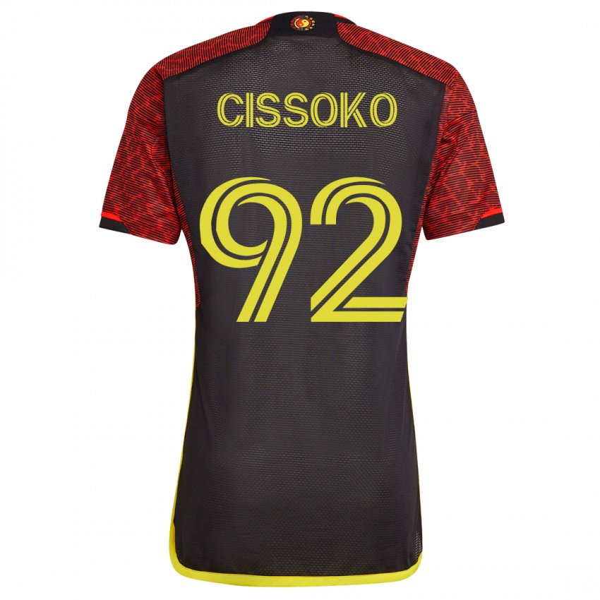 Dames Abdoulaye Cissoko #92 Oranje Uitshirt Uittenue 2023/24 T-Shirt
