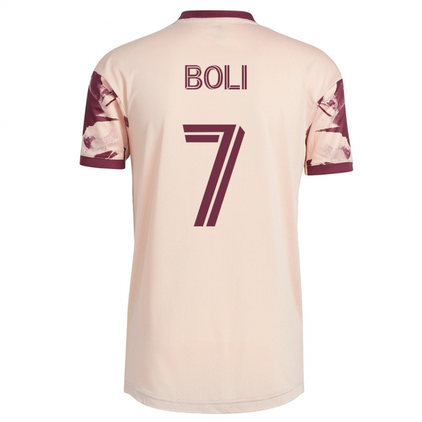 Dames Franck Boli #7 Gebroken Wit Uitshirt Uittenue 2023/24 T-Shirt