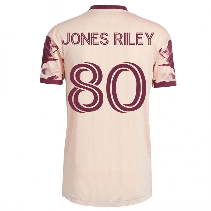Dames Jaden Jones-Riley #80 Gebroken Wit Uitshirt Uittenue 2023/24 T-Shirt