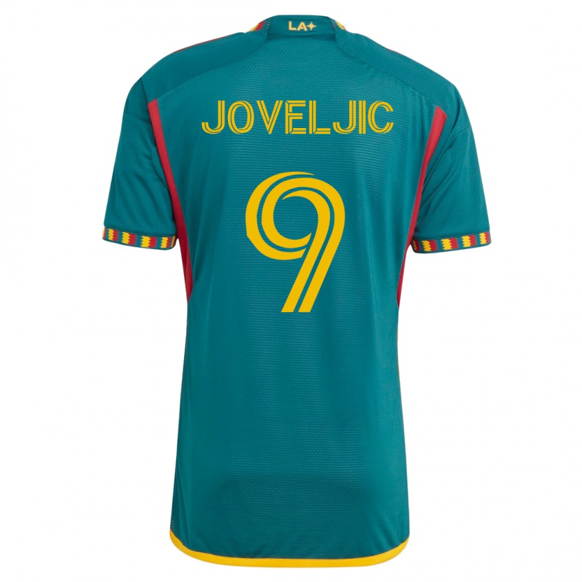 Dames Dejan Joveljic #9 Groente Uitshirt Uittenue 2023/24 T-Shirt