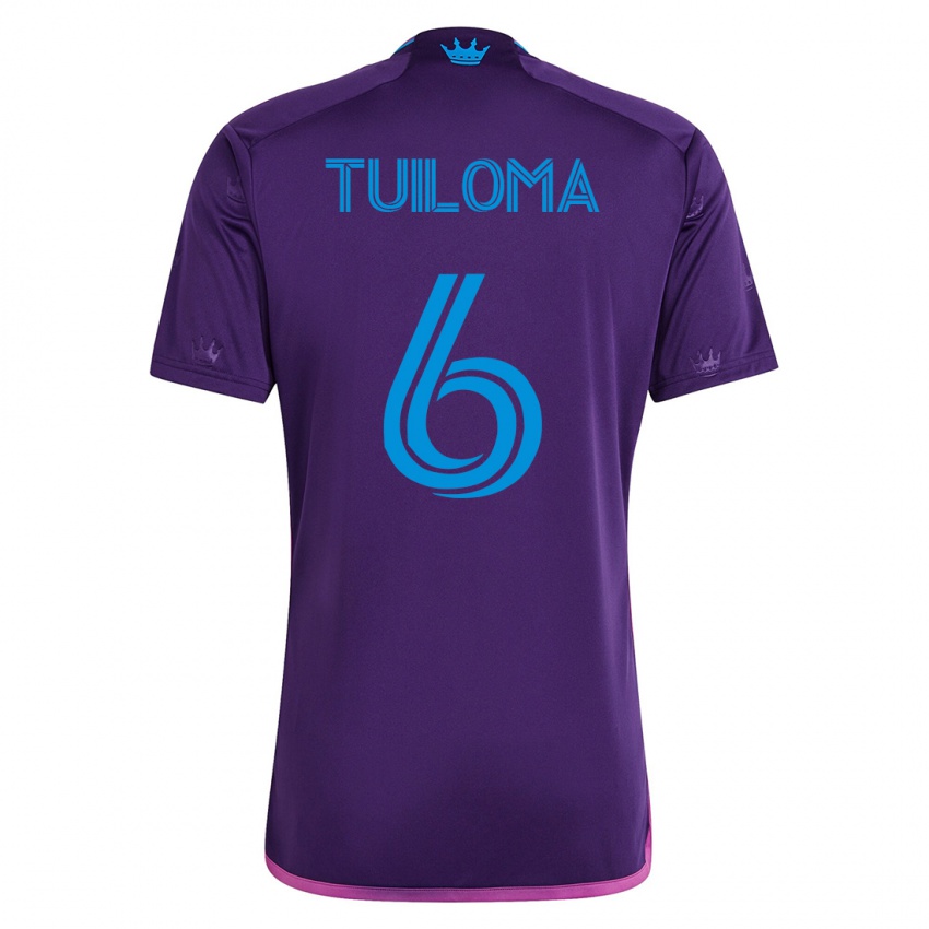 Dames Bill Tuiloma #6 Viooltje Uitshirt Uittenue 2023/24 T-Shirt