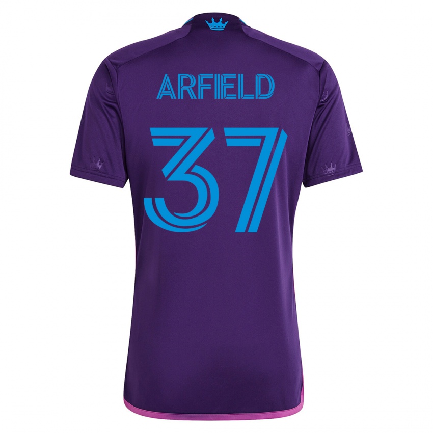 Dames Scott Arfield #37 Viooltje Uitshirt Uittenue 2023/24 T-Shirt