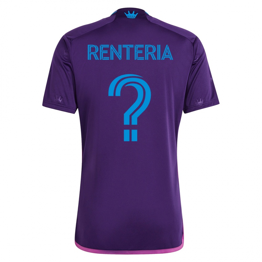 Dames Adrian Renteria #0 Viooltje Uitshirt Uittenue 2023/24 T-Shirt