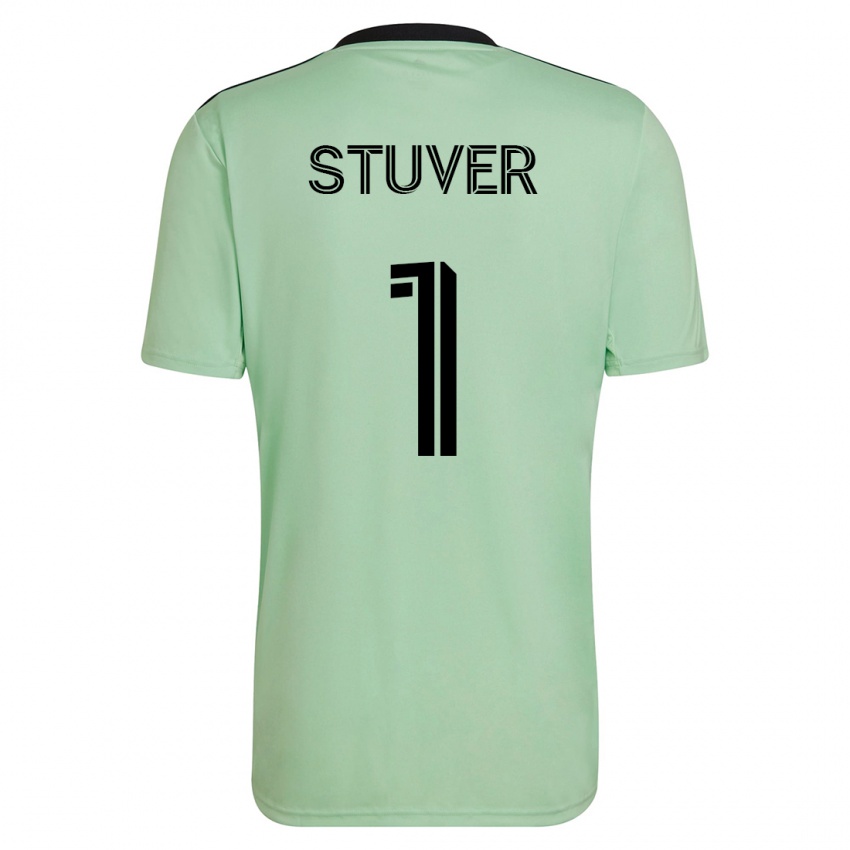 Dames Brad Stuver #1 Licht Groen Uitshirt Uittenue 2023/24 T-Shirt