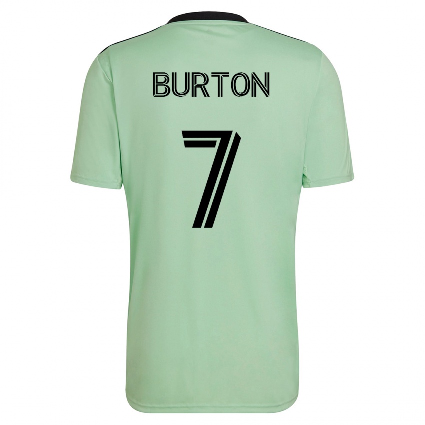 Dames Micah Burton #7 Licht Groen Uitshirt Uittenue 2023/24 T-Shirt