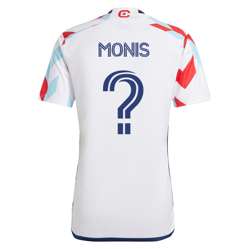 Dames Alex Monis #0 Wit Blauw Uitshirt Uittenue 2023/24 T-Shirt