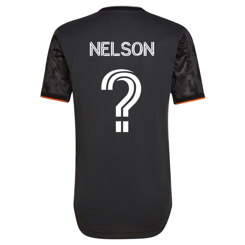 Dames Michael Nelson #0 Zwart Uitshirt Uittenue 2023/24 T-Shirt