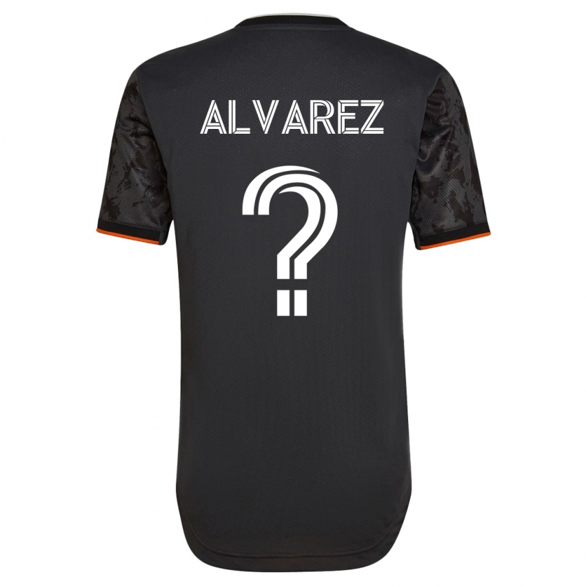 Dames Gianmarco Alvarez #0 Zwart Uitshirt Uittenue 2023/24 T-Shirt