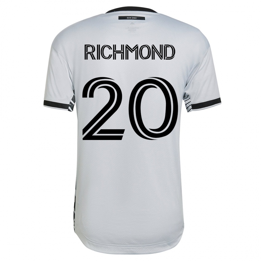 Dames Will Richmond #20 Wit Uitshirt Uittenue 2023/24 T-Shirt