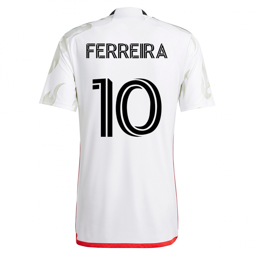 Dames Jesús Ferreira #10 Wit Uitshirt Uittenue 2023/24 T-Shirt