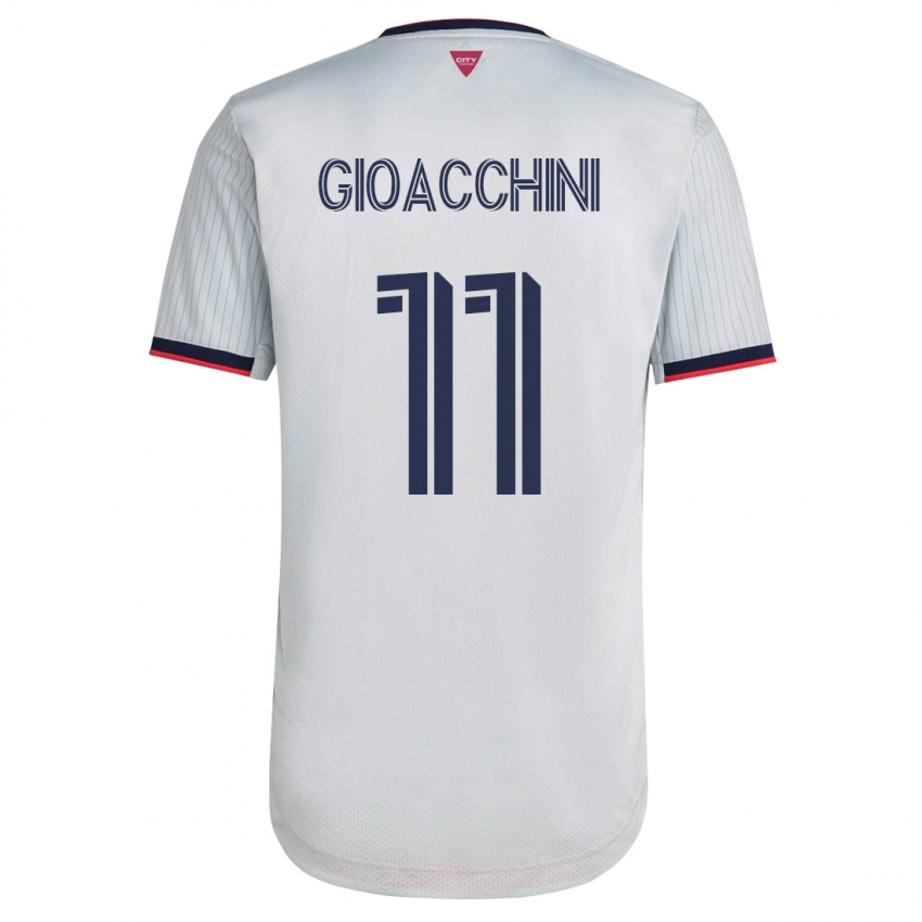 Dames Nicholas Gioacchini #11 Wit Uitshirt Uittenue 2023/24 T-Shirt