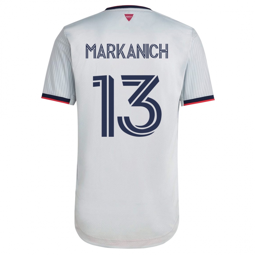 Dames Anthony Markanich #13 Wit Uitshirt Uittenue 2023/24 T-Shirt
