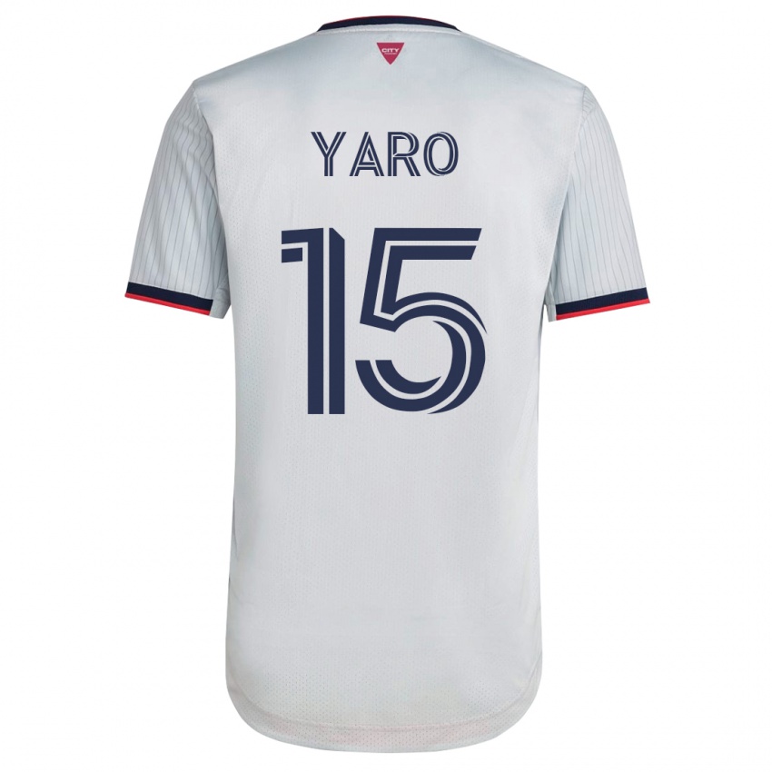 Dames Joshua Yaro #15 Wit Uitshirt Uittenue 2023/24 T-Shirt