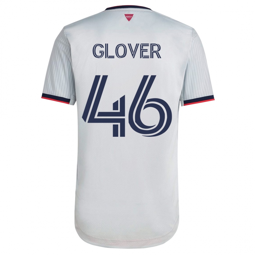 Dames Caden Glover #46 Wit Uitshirt Uittenue 2023/24 T-Shirt