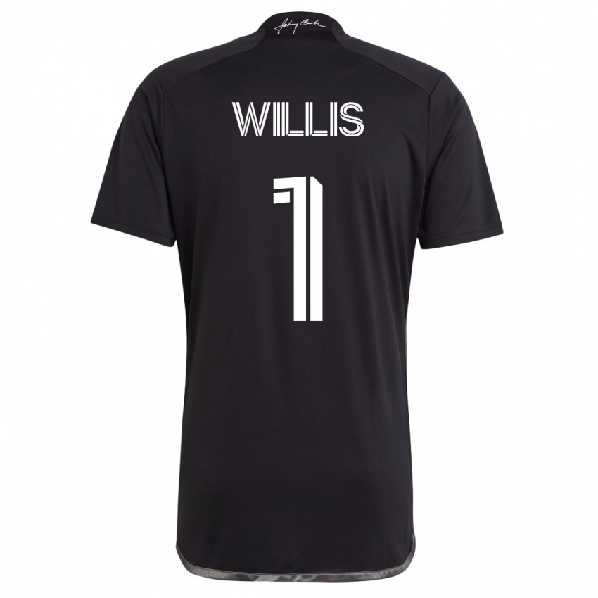 Dames Joe Willis #1 Zwart Uitshirt Uittenue 2023/24 T-Shirt