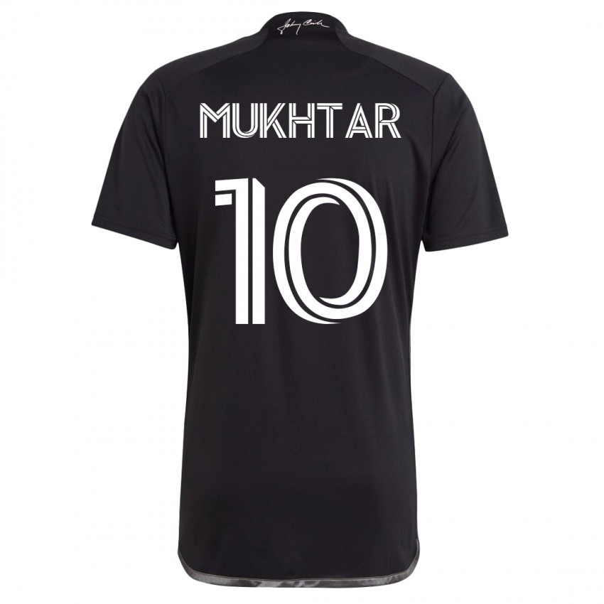 Dames Hany Mukhtar #10 Zwart Uitshirt Uittenue 2023/24 T-Shirt