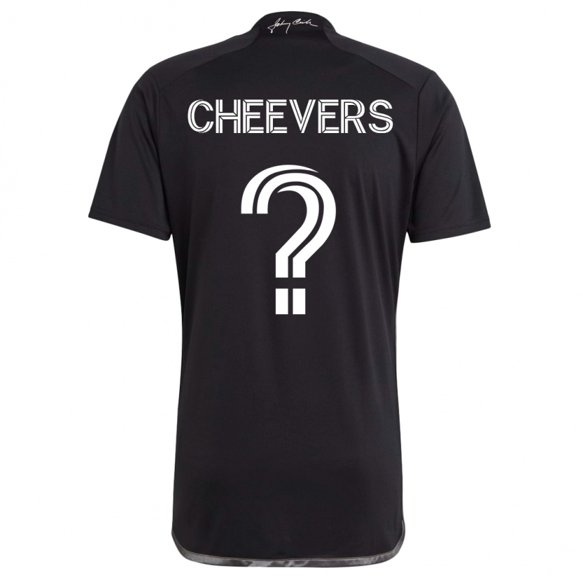 Dames Scott Cheevers #0 Zwart Uitshirt Uittenue 2023/24 T-Shirt